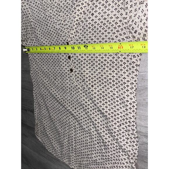 Tory Burch Silk printed V Neck Tunic Top Size 4 - Picture 7 of 8